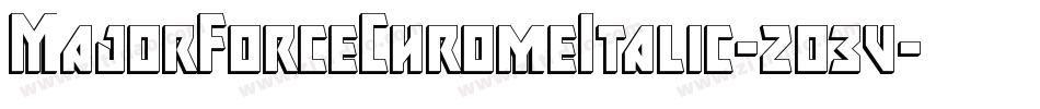MajorForceChromeItalic-2o3v字体转换