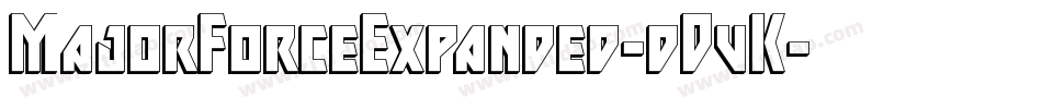 MajorForceExpanded-dDvK字体转换