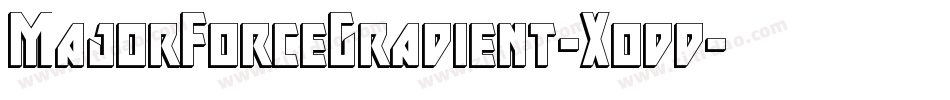 MajorForceGradient-Xodd字体转换