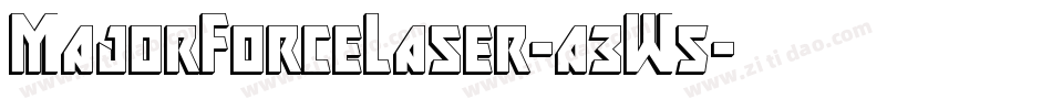 MajorForceLaser-a3W5字体转换 MajorForceLaser-a3W5字体转换