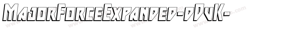 MajorForceExpanded-dDvK字体转换