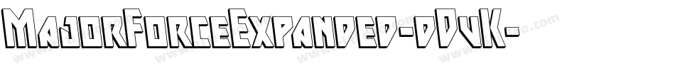 MajorForceExpanded-dDvK字体转换