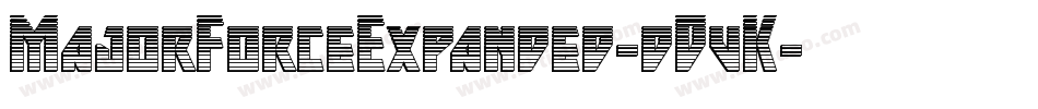 MajorForceExpanded-dDvK字体转换