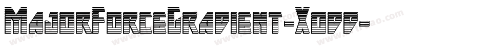 MajorForceGradient-Xodd字体转换