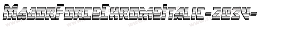 MajorForceChromeItalic-2o3v字体转换