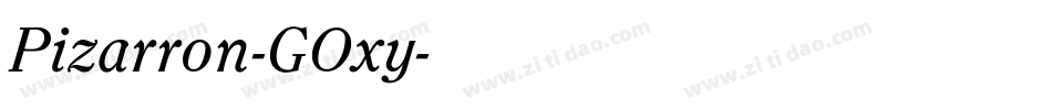 Pizarron-GOxy字体转换