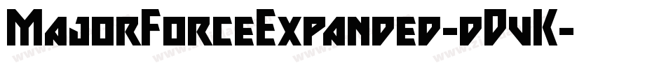 MajorForceExpanded-dDvK字体转换