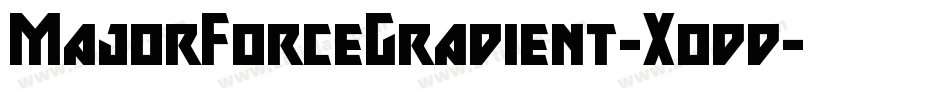 MajorForceGradient-Xodd字体转换