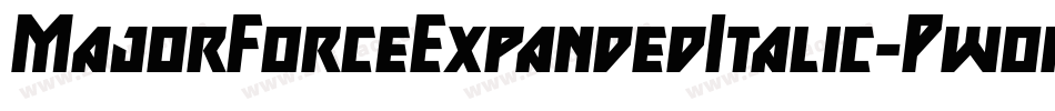 MajorForceExpandedItalic-Pwor字体转换