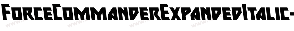 ForceCommanderExpandedItalic-6YeVo字体转换