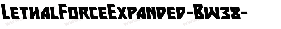 LethalForceExpanded-Bw38字体转换