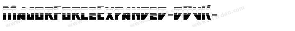 MajorForceExpanded-dDvK字体转换
