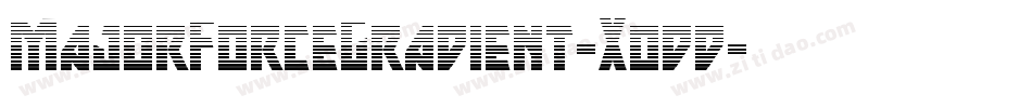 MajorForceGradient-Xodd字体转换