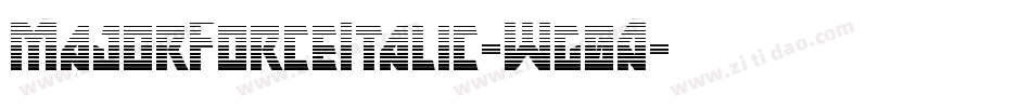 MajorForceItalic-Wg0A字体转换