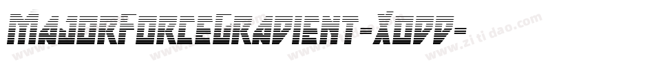 MajorForceGradient-Xodd字体转换