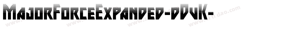 MajorForceExpanded-dDvK字体转换