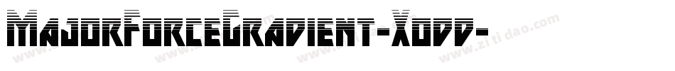 MajorForceGradient-Xodd字体转换