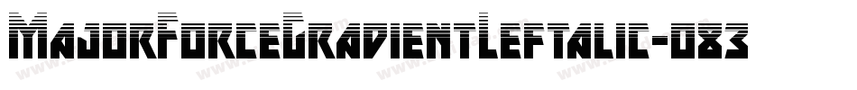MajorForceGradientLeftalic-o830字体转换