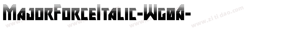 MajorForceItalic-Wg0A字体转换
