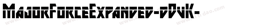 MajorForceExpanded-dDvK字体转换