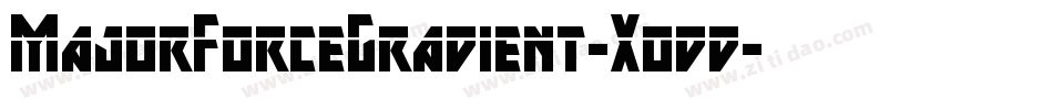 MajorForceGradient-Xodd字体转换