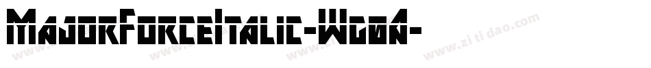 MajorForceItalic-Wg0A字体转换
