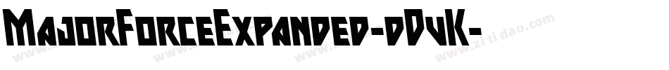 MajorForceExpanded-dDvK字体转换