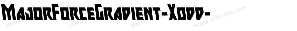 MajorForceGradient-Xodd字体转换