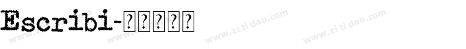 Escribi字体转换