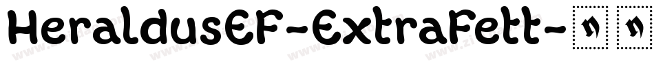 HeraldusEF-ExtraFett字体转换