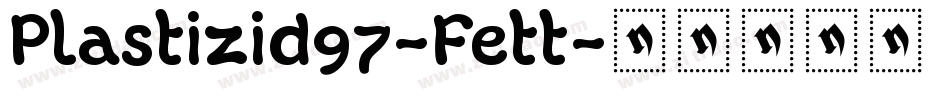 Plastizid97-Fett字体转换