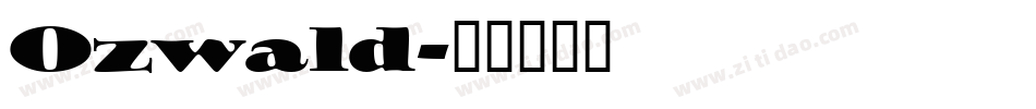 Ozwald字体转换
