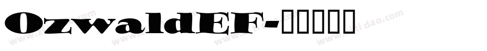OzwaldEF字体转换