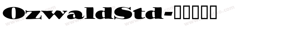 OzwaldStd字体转换