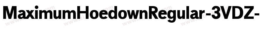 MaximumHoedownRegular-3VDZ字体转换
