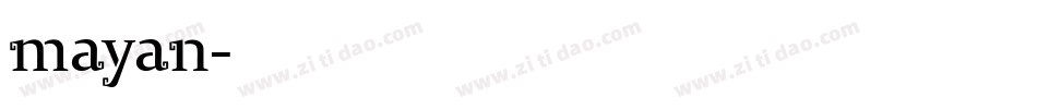 mayan字体转换