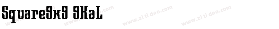 Square9x9-9KaL字体转换