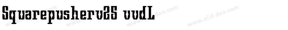 Squarepusherv25-vvdL字体转换