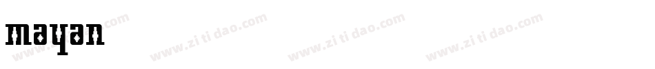 mayan字体转换