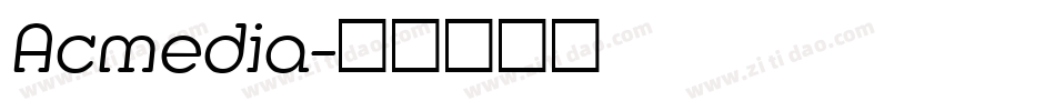 Acmedia字体转换