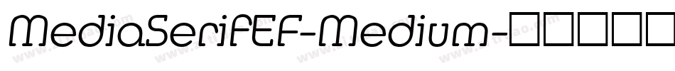 MediaSerifEF-Medium字体转换