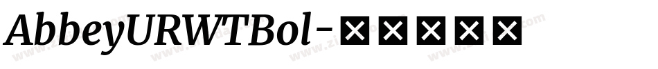 AbbeyURWTBol字体转换