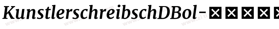 KunstlerschreibschDBol字体转换