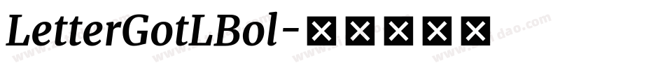 LetterGotLBol字体转换