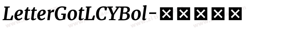 LetterGotLCYBol字体转换