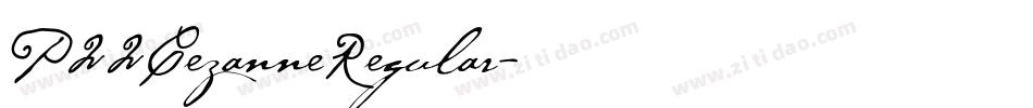 P22CezanneRegular字体转换