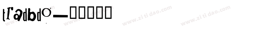 tradbdo字体转换