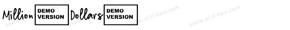 Million-Dollars字体转换