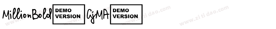 MillionBold-GjMA字体转换