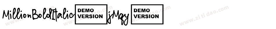 MillionBoldItalic-jMqy字体转换